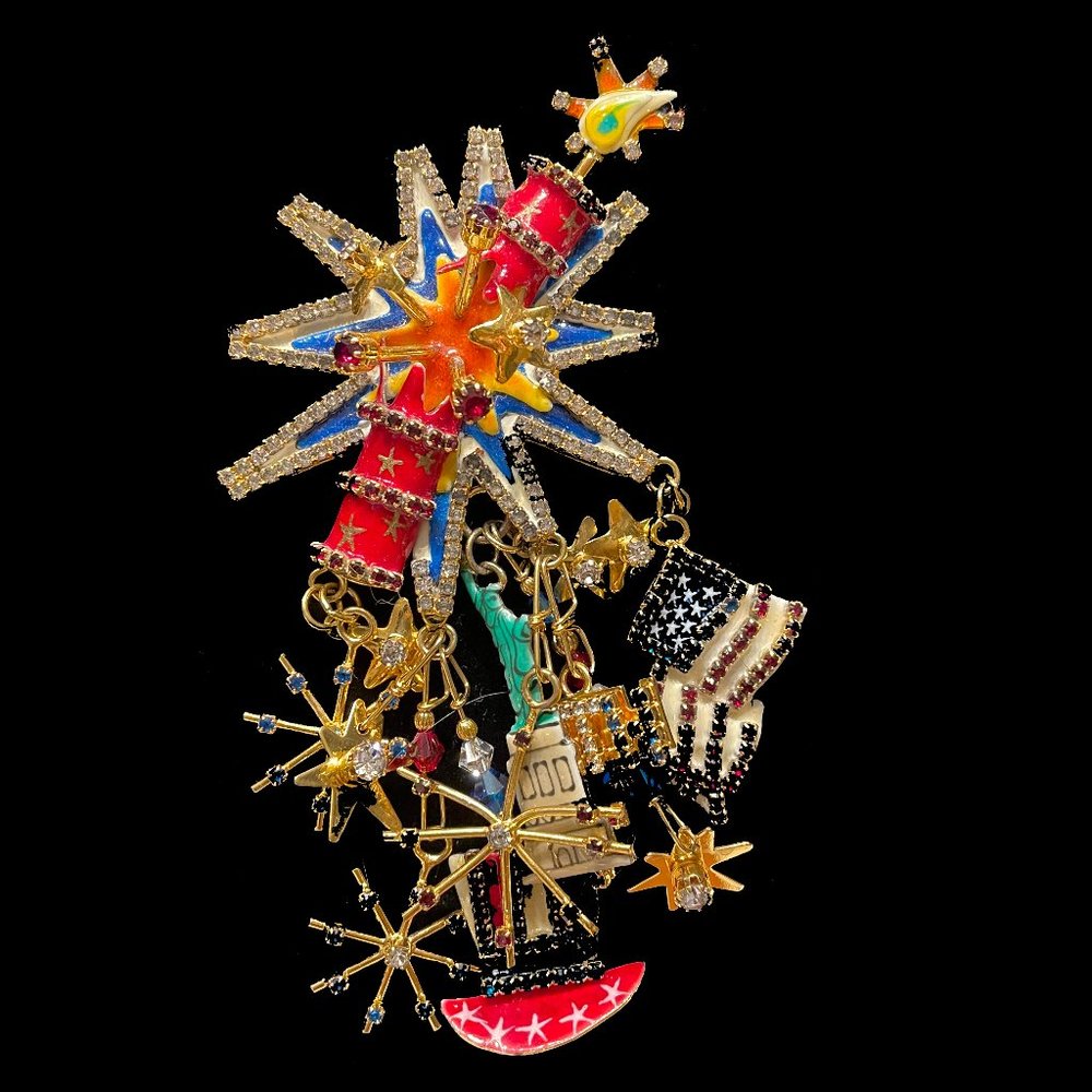 Made in America "Lunch at the Ritz" pin or necklace